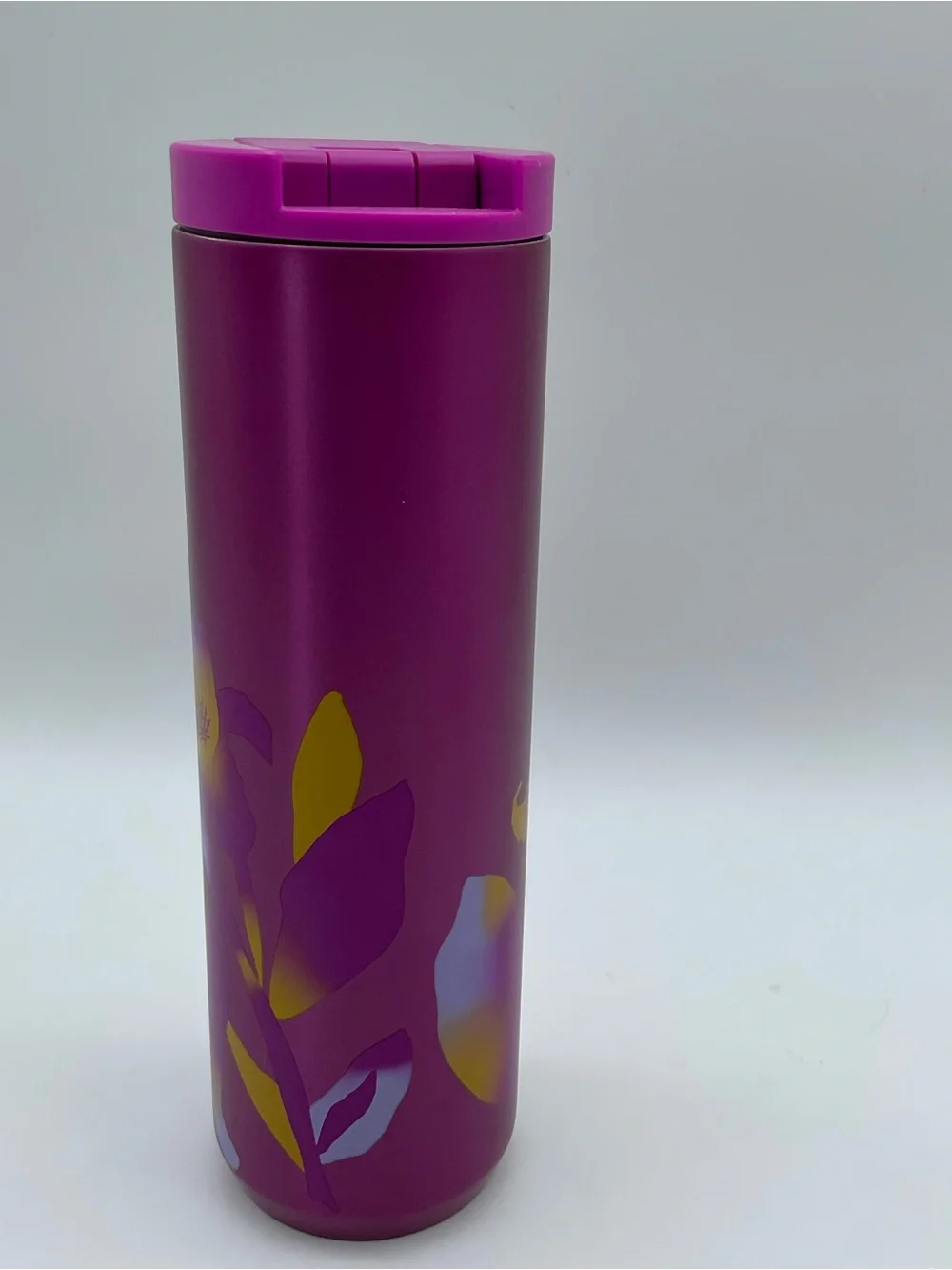 Starbucks 2020 Pink Floral Stainless Steel Tumbler 16 oz New w Original Insert